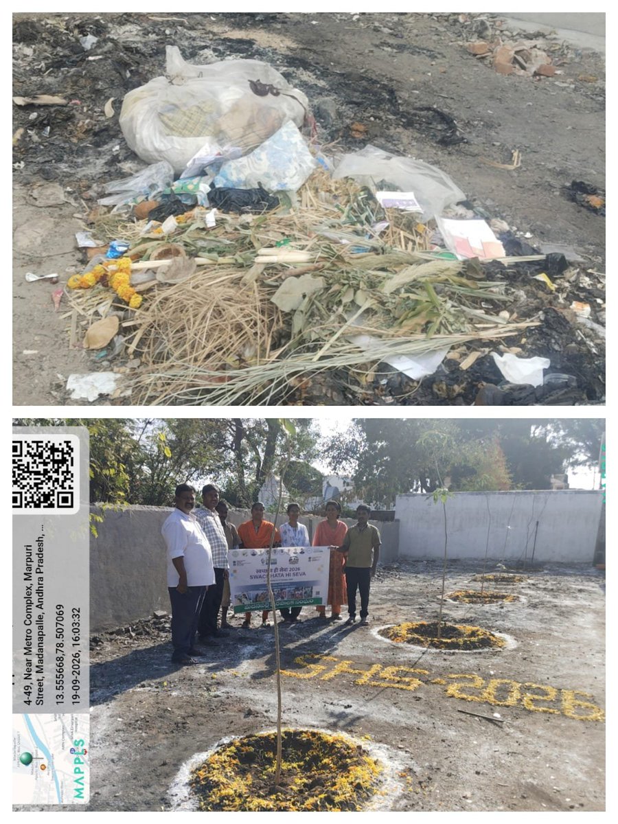 commissionermpl's tweet photo. As part of Swachhata Hi Seva 2026, several Cleanliness Target Units Units (CTUs) across Madanapalle are being transformed into cleaner, brighter and more welcoming spaces.
#SwachhataHiSeva2026 #SwachhBharat #CleanAndGreen #CleanIndia #SwachhAP #AndhraPradesh #CDMA #CleanCity https://t.co/nCjL93Z4OC