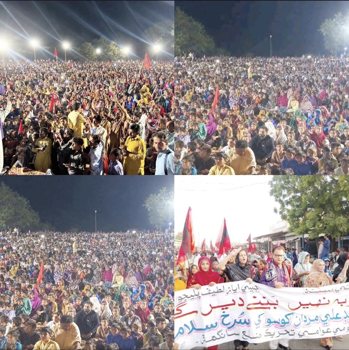 ZounrShamsuddin's tweet photo. Clicks of MQM’s Khalid Maqbool, Mustafa Kamal, Farooq Sattar &amp; many more’s  joint rally in 350 million Karachi versus Ayaz Latif’s solo show in tiny Sanghar town clearly manifest ground realities! 
Take the shows as referendum that Urdu speaking Sindhis decline Sindh’s division https://t.co/rfrJdRdSag