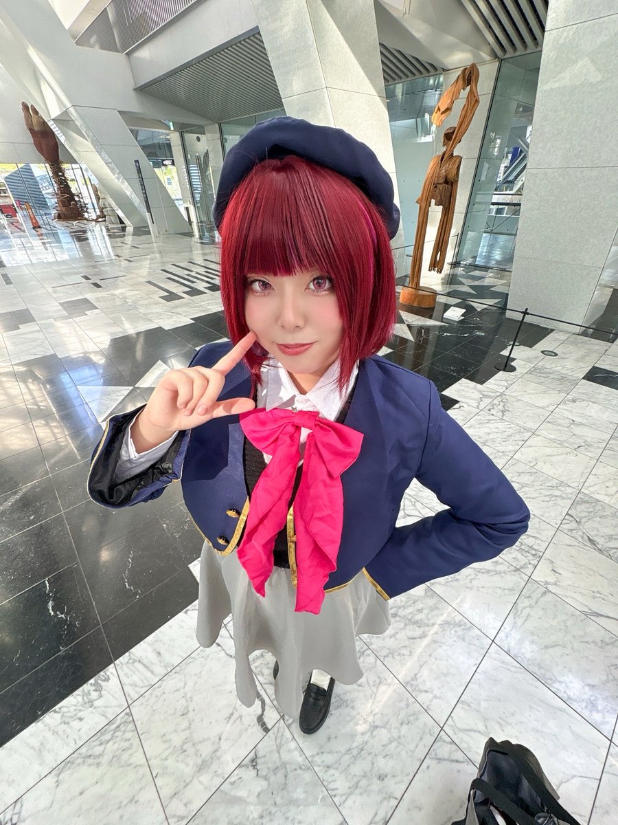 mikoto_162's tweet photo. お疲れ様でした☺️
てやのアクアがかっこよかったです✌️ #コスメルinコスモタワー https://t.co/r4gkq1gHPU
