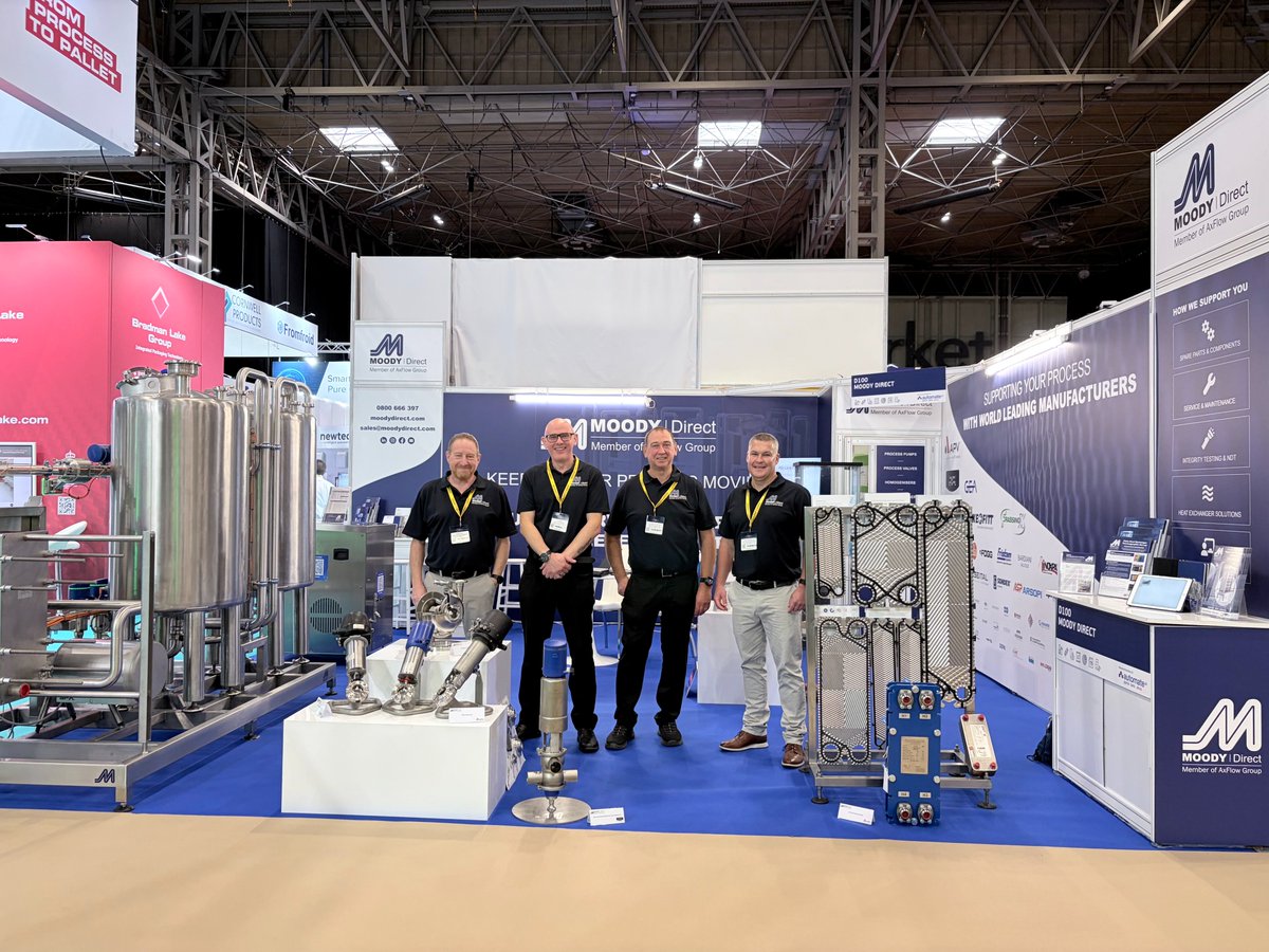 moodydirect's tweet photo. The PPMA Show is official OPEN 🎉
Make sure to stop by our stand, D100, and say hello to our team today - Nick, Tim, Sheldon & Patrick!
We're looking forward to speaking with you, and discussing how we can keep your process moving ⚙️
#PPMAShow #ProcessEngineering #MoodyDirect https://t.co/CyJYlQCSnb