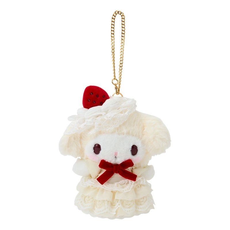Pingu_TMGC33's tweet photo. 私がずっと拗らせてるショートケーキマイメロ(1枚目：2024年11月発売)
このレースとぬいぐるみが手作りされてる感が好き。
2枚目は今年発売のマイメロ。全体的に質感がペローンで違う、1枚目が良い。
あまりに買い占め酷くて受注生産までされたのにその情報得れずお迎えできなかった。 https://t.co/8u1AkJNagA