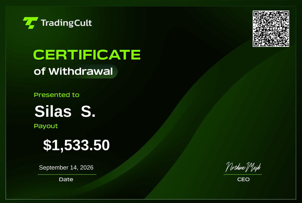 TradingCultJP's tweet photo. Ji-wooさん、Kabirさん、Silasさん、出金おめでとうございます！🎉

出金額も$500、$1,638、$1,533と着実に積み重ねっています！

次に出金するのはアナタです！

#TradingCult #海外FX #プロップトレード #ファンデッドトレーダー #出金証明 https://t.co/om2VKL7ptX