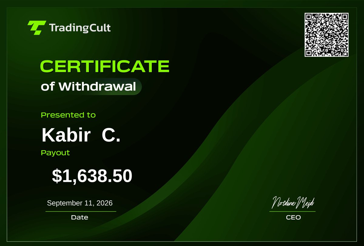 TradingCultJP's tweet photo. Ji-wooさん、Kabirさん、Silasさん、出金おめでとうございます！🎉

出金額も$500、$1,638、$1,533と着実に積み重ねっています！

次に出金するのはアナタです！

#TradingCult #海外FX #プロップトレード #ファンデッドトレーダー #出金証明 https://t.co/om2VKL7ptX