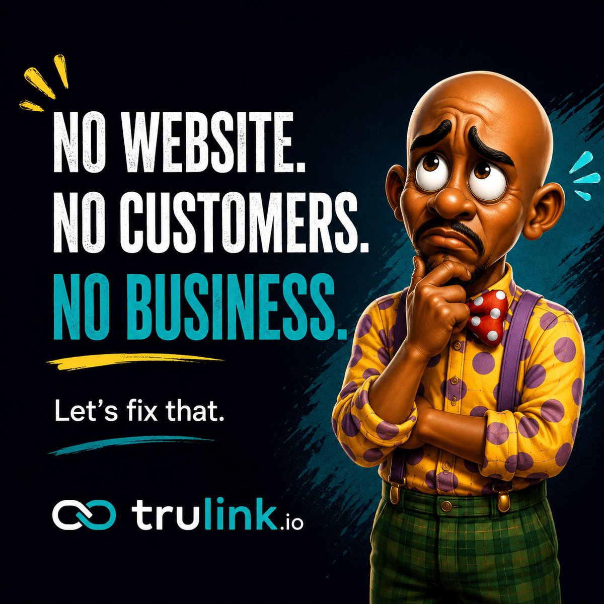 Mwanyika__'s tweet photo. No website. No customers. No business. Let's fix that. https://t.co/NtKTIg7cq4 builds the digital foundation businesses need to get found on Google. #NoWebsite #SEOKenya #TrulinkIO #KenyaBusiness #GetFound #DigitalMarketing #NairobiBusiness https://t.co/0o8vwxkEpU