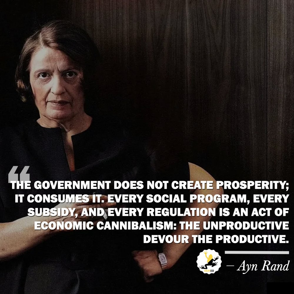 LibEnviron's tweet photo. #AnarchoCapitalism #AynRand #Libertarianism https://t.co/QXuxnz8Yh1