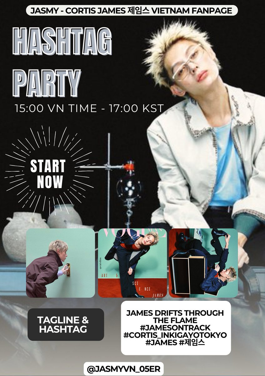 JASMYvn_05er's tweet photo. [TRENDING START NOW] | HASHTAG PARTY FOR JAMES AT INKIGAYO 💥

🎯TARGET: 150 REPLIES

✨TAGLINE:
JAMES DRIFTS THROUGH THE FLAME

#️⃣HASHTAG:
#JAMESOnTrack
#CORTIS_InkigayoTokyo
#JAMES #제임스 https://t.co/yydiJC5j2h