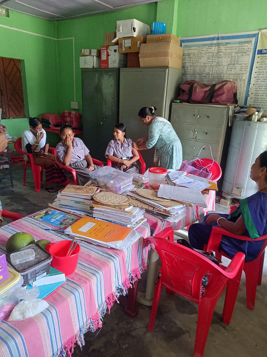 OKhowai's tweet photo. HPV vaccination session was conducted at Bhatimaidan SB School  under Champa hour PHC to promote protection against HPV-related diseases and strengthen preventive healthcare among eligible adolescents on 21/9/2026

MyGov Tripura Hfw Tripura 
#HPVVaccination #HPV https://t.co/erUoMvzldG