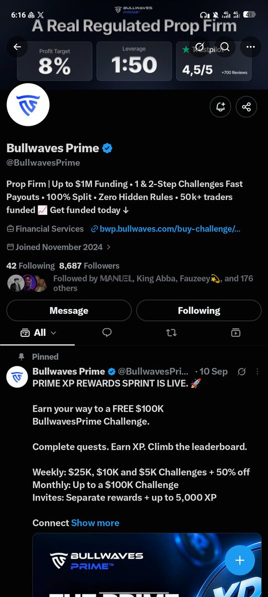 BoyfStevenzvr's tweet photo. @Abaridah1 @BullwavesPrime @Championfx_gh Done all tasks @Just_AlbertFx @ForexKing04 @RoyGoldtrader https://t.co/Sg21Ftz1hO