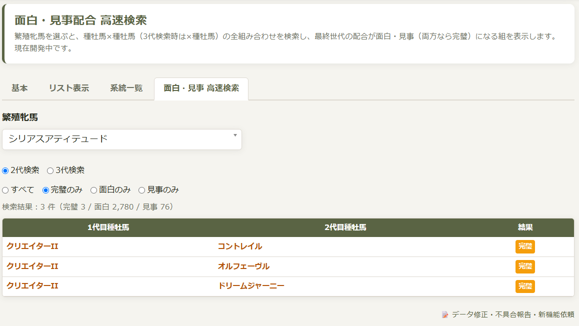 hotspring222's tweet photo. ダビスタ2用配合ツール鋭意制作中なのでよろしくお願いします！（正式なデータは発売後）#ダビスタ
https://t.co/tlQ1bJlfTb https://t.co/OEagLOhkYM