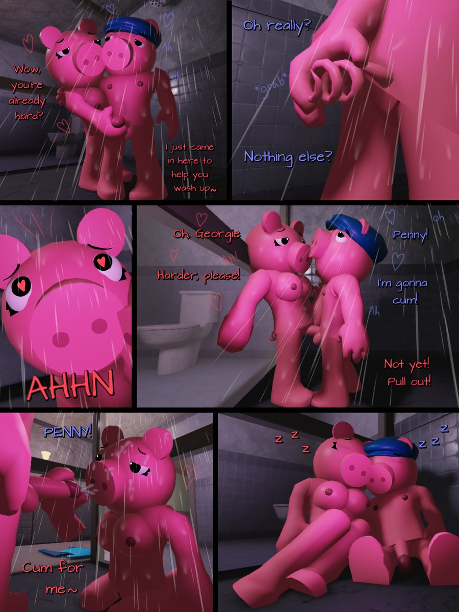Cornerston23's tweet photo. #PiggyRule34 #PiggyNsfw #Pigcest
Remake of my Penny x Georgie comic using the new house model https://t.co/8qKdJAXzDv