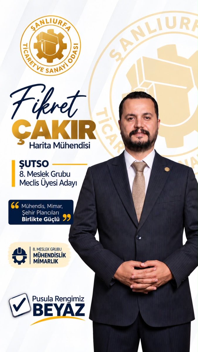 RidvanKrtprk's tweet photo. Mesleki dayanışmayı güçlendirmek, sektörümüzün sorunlarına çözüm üretmek ve mühendislik ile mimarlık camiasının ortak sesini daha güçlü şekilde temsil etmek amacıyla, ŞUTSO 8. Meslek Grubu Meclis Üyeliğine aday olan kıymetli dostum Fikret ÇAKIR icin desteklerinizi bekliyoruz. https://t.co/BnKH7ak1Mr