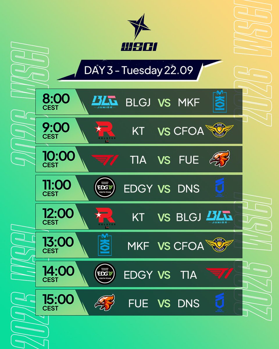 EMEAmasters's tweet photo. Day 3! The #WSCI Group Stage continues! ⚔️ https://t.co/FUx09cAoog