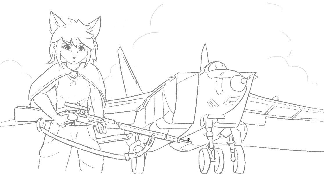 KattyCatKitty's tweet photo. Soldier of fortune (wip) https://t.co/tfyDFwEmN2
