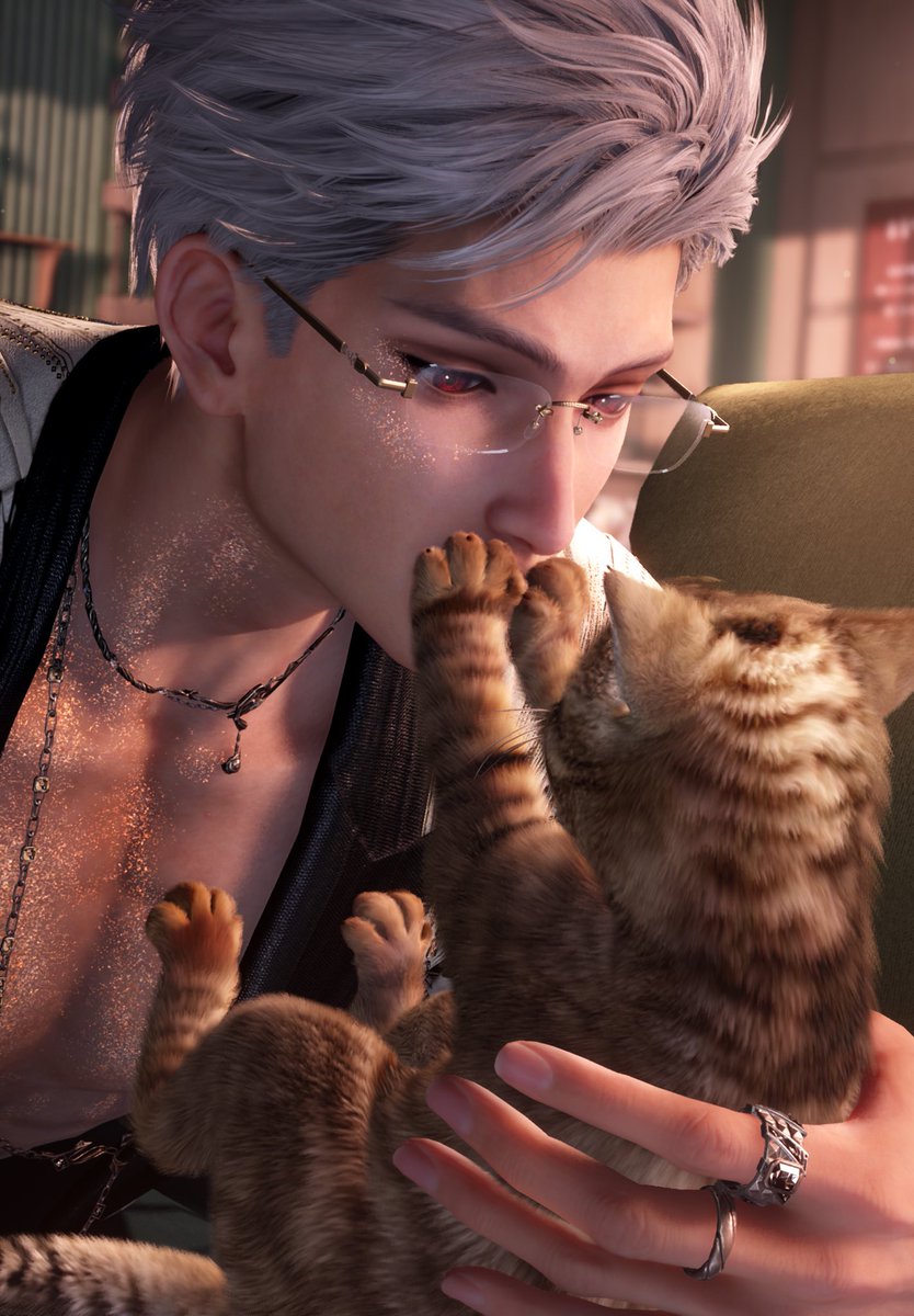 sharedbleeds's tweet photo. a boss and his kitty https://t.co/MSPdqN4ooW