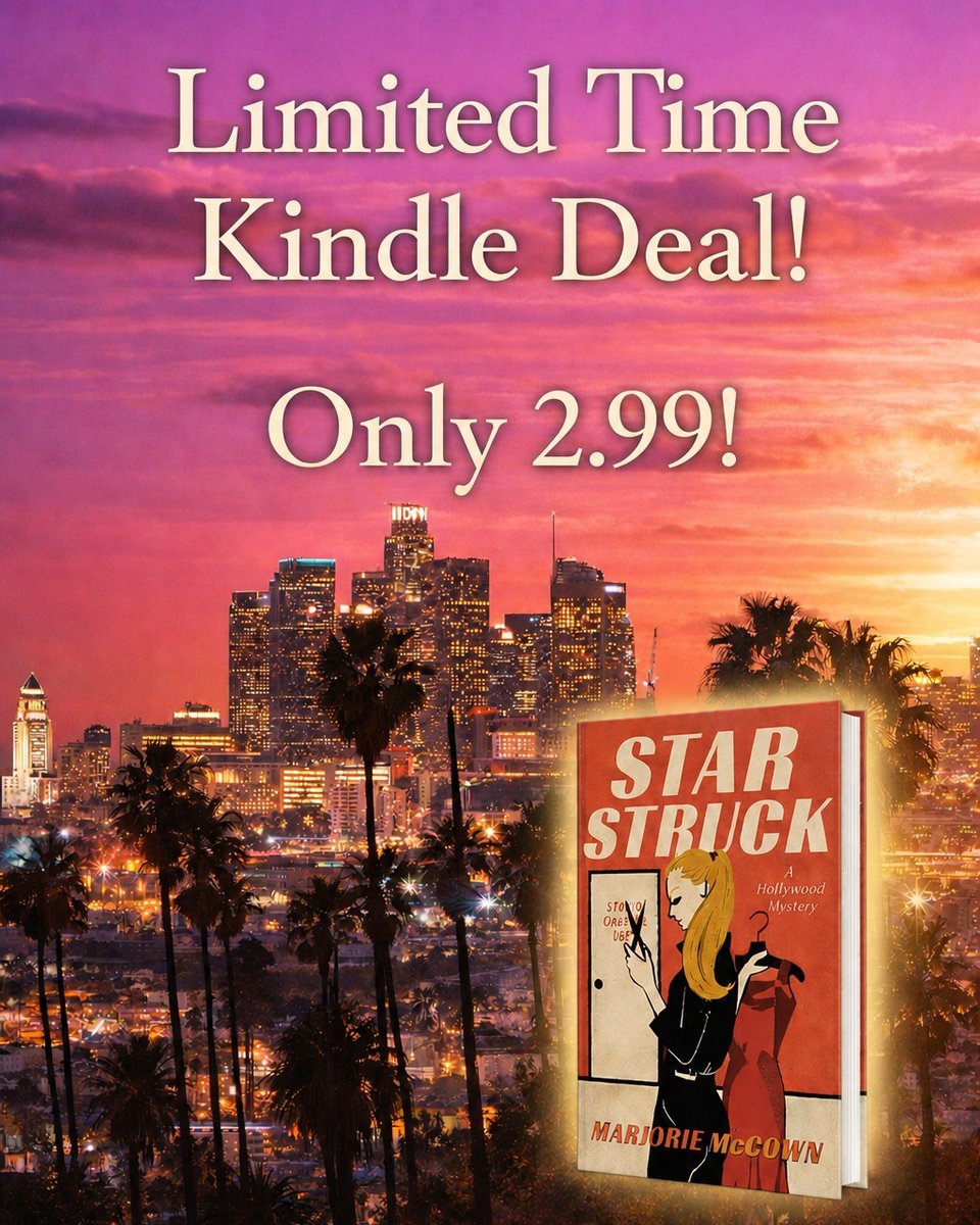 KimberleeFevc's tweet photo. 🌟 There’s still time to catch the deal! 🌟

If STAR STRUCK has been waiting on your TBR list, now is the perfect time to head behind the scenes in Hollywood with costumer Joey Jessop—where movie magic and murder share the spotlight. The Kindle https://t.co/ygM7rOJmvk