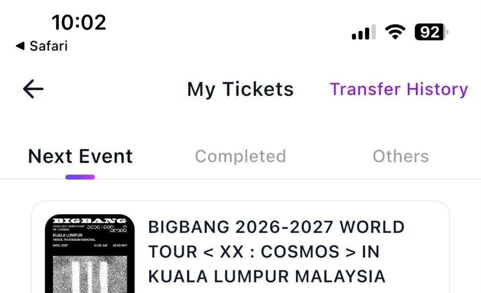 LTookes73906's tweet photo. Selling 2 BIGBANG Kuala Lumpur PS5 (
tickets 
 9/1/2027 8PM
 PS5 Seated × 2
Price 500 Rm
DM if interested 🫶🏻
#Bigbangkl https://t.co/lMg71Sbxdn