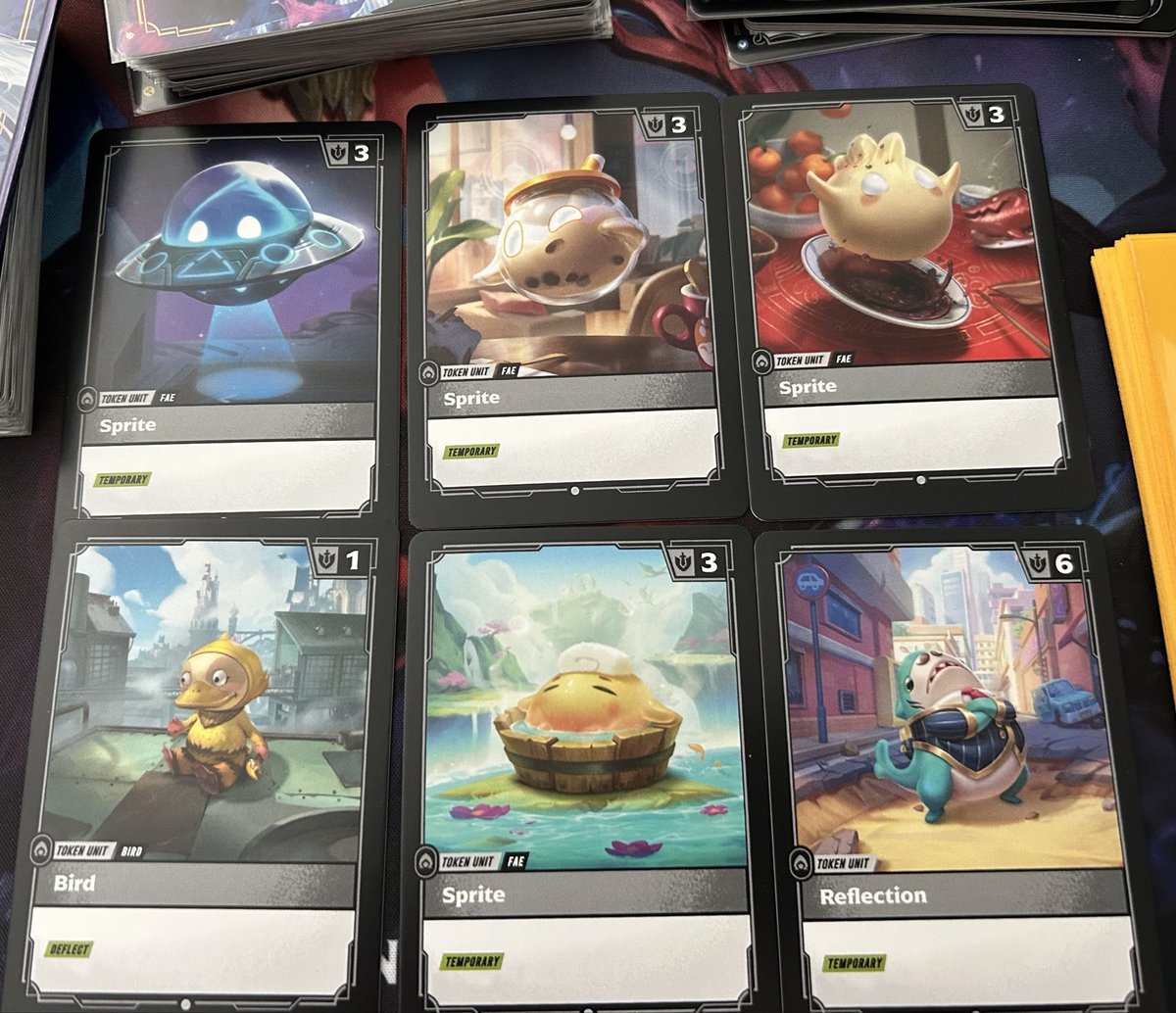 delbuster's tweet photo. Think Jayce aurora unfortunately the only deck that uses both sprite and bird tokens that I have customs for lol https://t.co/9ior9H5Ex8
