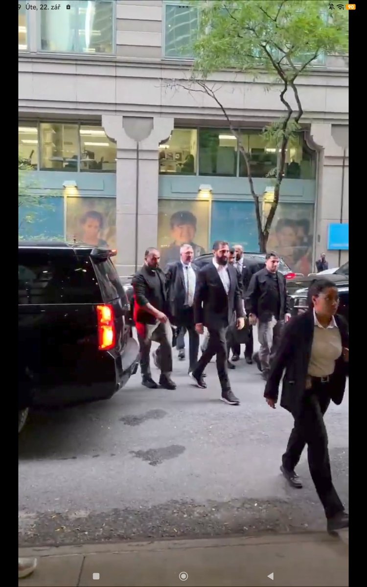 journalfromhell's tweet photo. Eleven days ago marked the anniversary of the September 11 #rip terrorist attacks carried out by the terrorist group al-Qaeda. 

Today, 11 days later, a self-proclaimed Syrian president is in New York—a president who was a member of the al-Nusra Front, al-Qaeda’s affiliate in Iraq.

At that time, the Americans had offered a $10 million reward for him.

He was a member of Hayat Tahrir al-Sham—an organization designated as a terrorist group by the United States as recently as 2026.