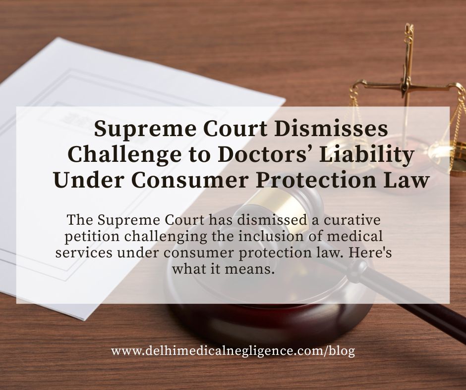 sunilkhattri56's tweet photo. Read full blog : https://t.co/ldHZXvUeV4

Supreme Court on Medical Negligence &amp; Consumer Law. The Court has dismissed a curative petition challenging the inclusion of medical services under consumer protection law.

The V.P. Shantha framework remains intact. https://t.co/dUq0woArlc