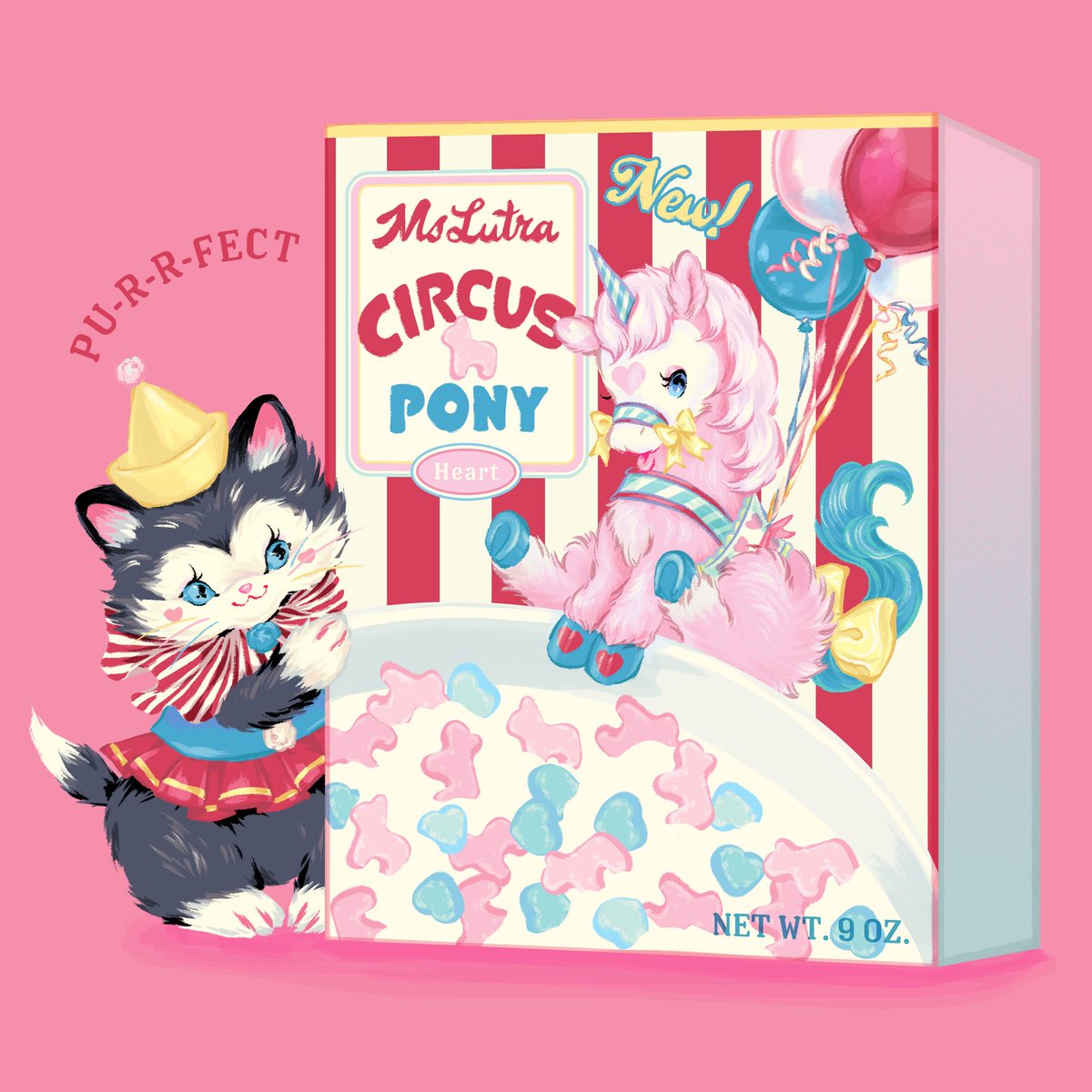 MsLUTRA's tweet photo. circus pony cereal🥣🎈 https://t.co/42oyL81jfk