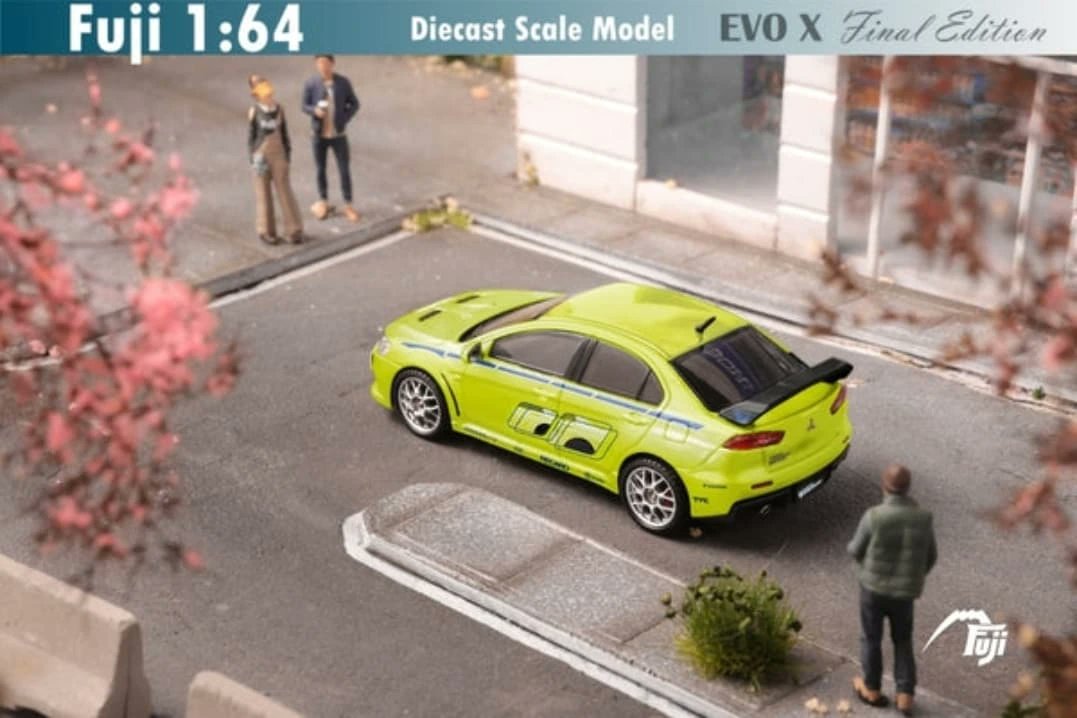 KaioJr07's tweet photo. New arrival: Fuji 1/64 Mitsubishi Lancer Evo X Final Edition, inspired by Brian O’Connor’s Evo 7 livery from 2 Fast 2 Furious. A must-have tribute to JDM, tuner culture and Paul Walker. Limited stock available. https://t.co/O9kcSKq4S9
