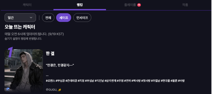 9GUGU9_'s tweet photo. 늦었지만 기념으로 올려두기
주말에 한결이 일간 1위, 주간 2위 달성🎉
감사합니다! https://t.co/InsMmOM41m