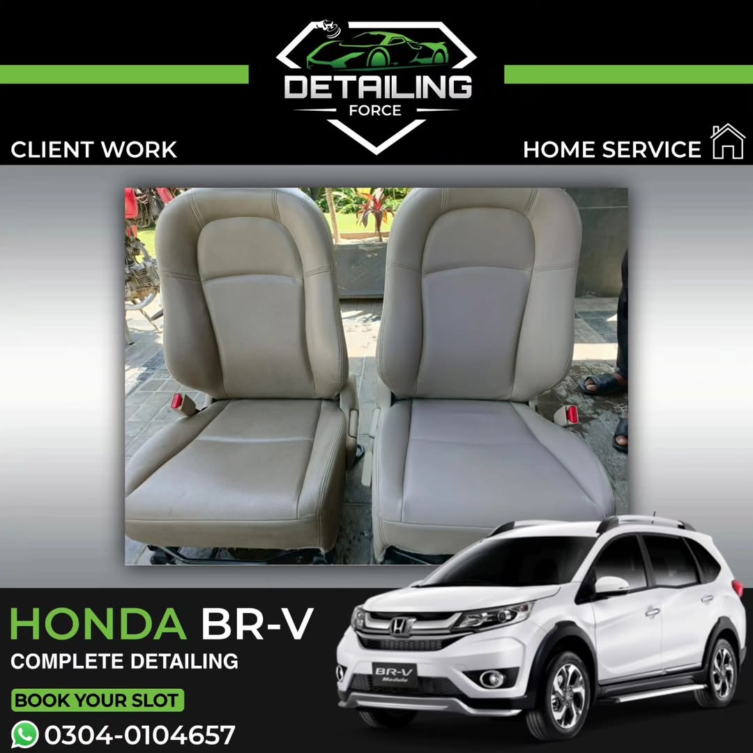 johnkim99419's tweet photo. Professional Honda BR-V complete detailing at your doorstep anywhere in Lahore. Includes polishing, wax, interior, engine, tyres, AC vents, roof, carpets, seats, and more. Book now: 0304-0104657 https://t.co/TAmO7fXLnB