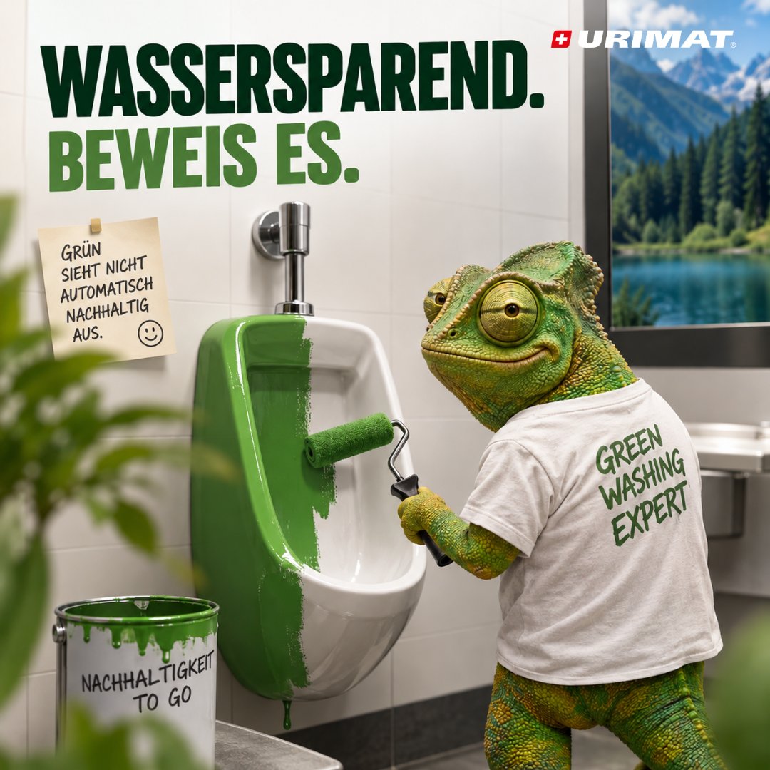 URIMAT1998's tweet photo. „Wassersparend.“ Oder einfach nur Greenwashing? 💧

Nachhaltigkeit braucht messbare Fakten: Wasserverbrauch, Kosten, Wartungsaufwand und Einsparungen über den Lebenszyklus.

Weniger grüne Versprechen. Mehr KPIs und Transparenz.

Wo beginnt für euch Greenwashing? https://t.co/haPIyTtmVt