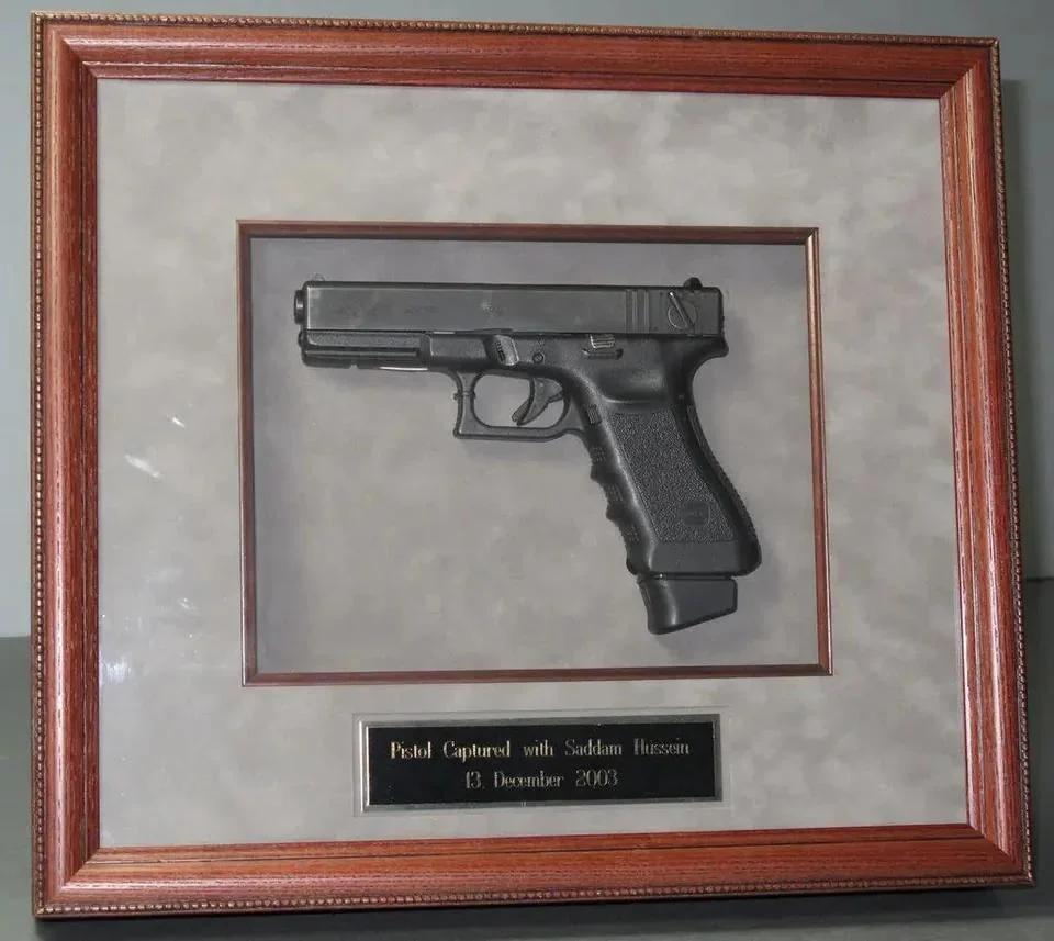DocStrangelove2's tweet photo. The gun Saddam Hussein was grabbed with wasn't just a Glock, but an 18C at that. https://t.co/Kex9KSvtbm