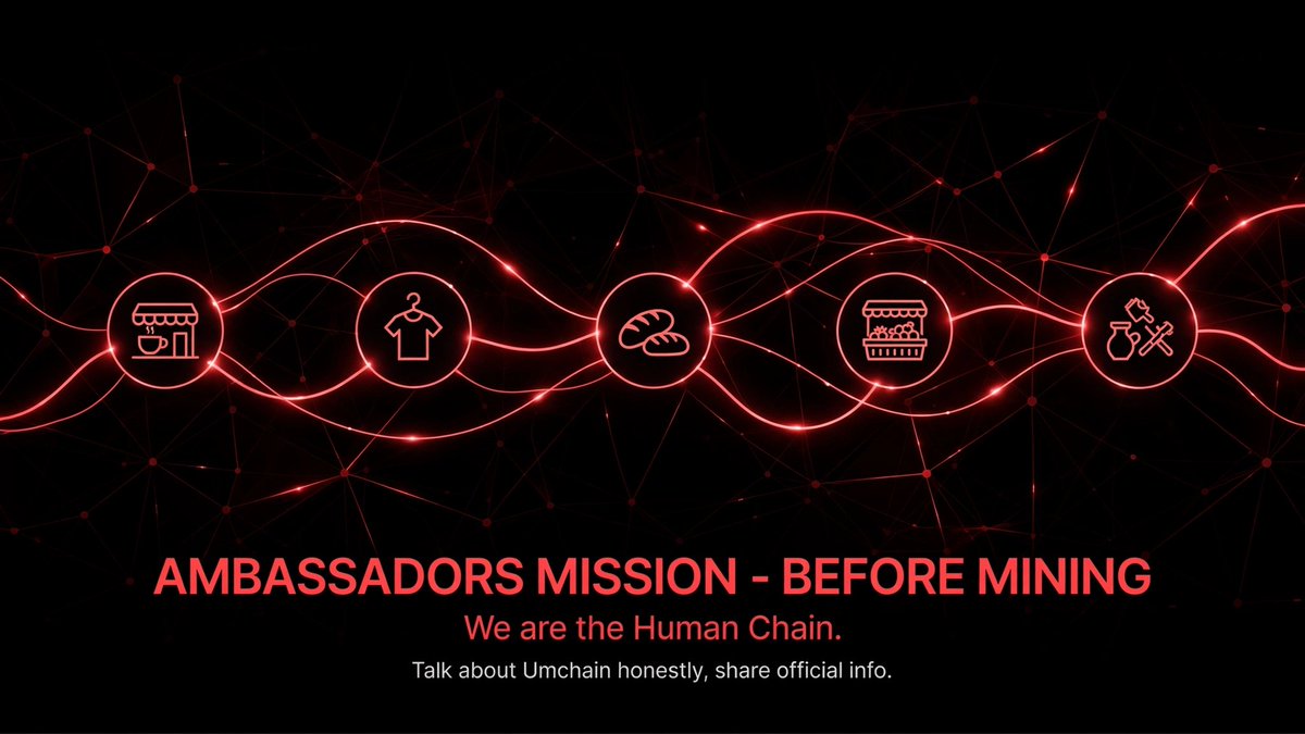UmchainL1's tweet photo. Ambassadors Mission - Before mining :

Talk about Umchain honestly.

We are the Human Chain : a different blockchain solving a real problem.

Share our official info. More will come at mining launch. https://t.co/2vIhQhktMO