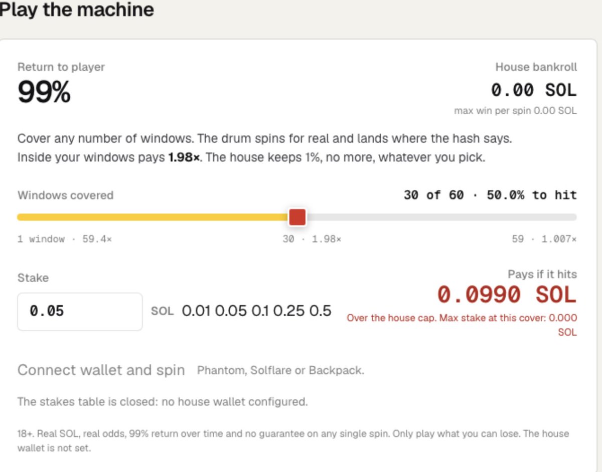 Stonk_Raffle's tweet photo. Ok this is fully experimental but hear me out. Jackpots take time to accumulate and find the one and only winner. 
If only there was something way more stimulating...

I'm working on adding straight up, pure gambling to the machine. 
You'll be able able to pick any amount of jackpot wheel slots to fill, any amount to bet, and play against the casino, with either 100% rtp, or a small edge that will be used for token bybacks.

Once again this is not live yet it, just something I'm playing around with at the moment while polishing other features? Is this a good idea or a great one hmm let me know