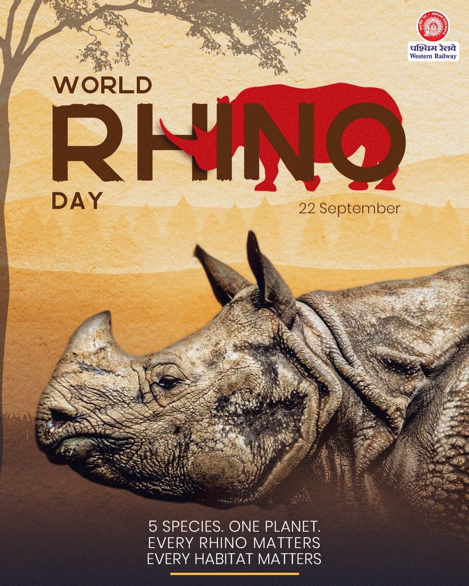 WesternRly's tweet photo. They’ve been part of Earth’s story for millions of years. 
Now, let’s do our part to keep them in its future. 🦏
#WorldRhinoDay https://t.co/vCfi9M0pWa