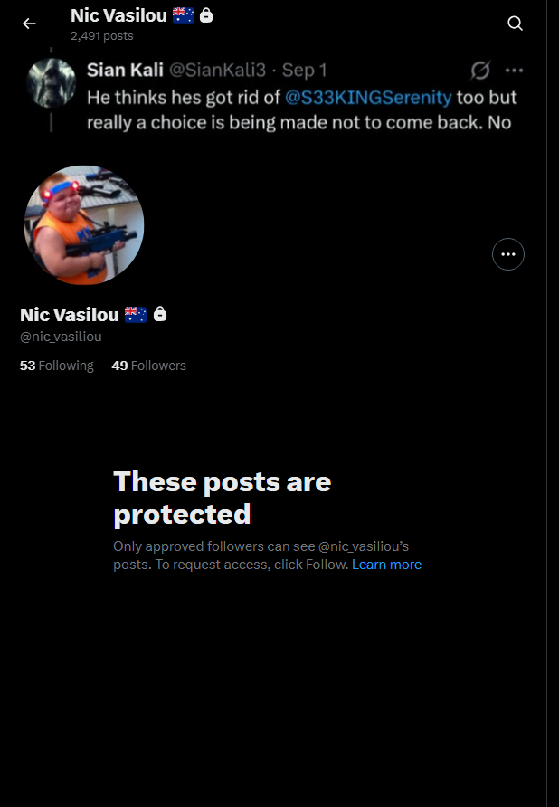Razor1640's tweet photo. Like clockwork @nic_vasiliou π€£π€£π€£π€£
Run away pussy π€£π€£π€£
If you're adament you're not doing anything wrong, why do you lock up & deleted all your posts, coward? π€ͺ
You think it saves you? π€ͺ
Or are you switching to @liamRockstat now? π€£π€£π€£ https://t.co/0GVg4n1Nom