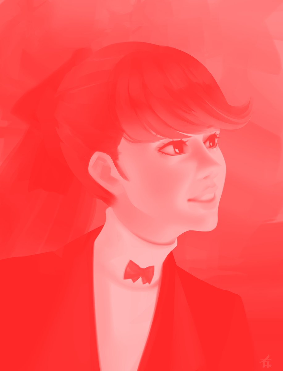 MigiStudios's tweet photo. posting this experiment before I keep retouching it even more lol I can't believe I've never posted any Sumire art before... this one only had an underdrawing, painted on top of the drawing layer using 2 layers https://t.co/71I7eQP3eZ