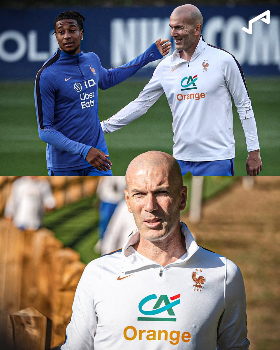 goal's tweet photo. Zizou has arrived! ✨

Zinedine Zidane takes charge of his first training session as France's new head coach at Clairefontaine  🇫🇷 https://t.co/7mgosP0lay