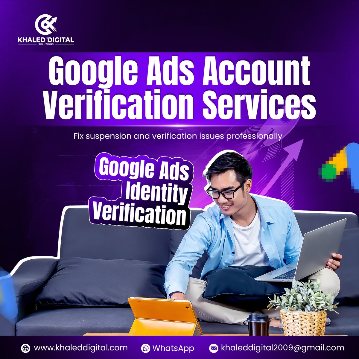 khaleddigitals's tweet photo. Google Ads Verification stuck? 🚨 We fix Account & Identity Verification issues fast so your campaigns stay live!
🔗 https://t.co/iyw7rNo5hL
#GoogleAds #AccountVerification #GoogleAdsFix #DigitalMarketing https://t.co/EpWkW6fJ4g