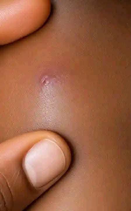 HEPHZIBAHr6's tweet photo. I  started feeling itchiness on my right thigh.. 
sweet itching  until it became so painful  after some days. I asked my sister to squeeze it because I couldn't' sleep anymore..
See what came out,
what is the cause please . https://t.co/08lCfIx08t