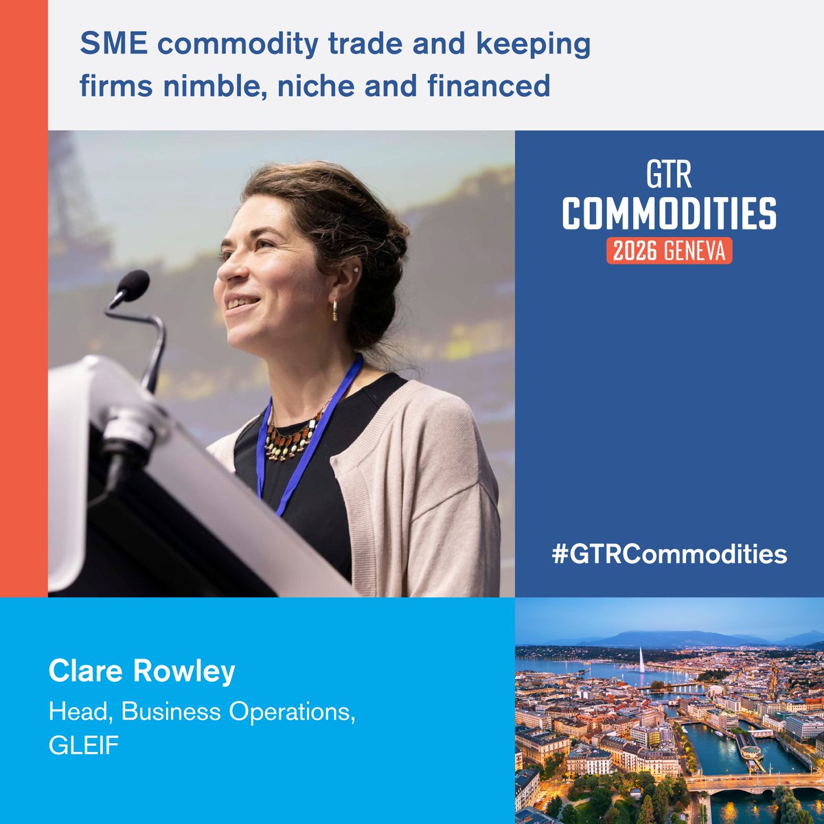 GLEIF's tweet photo. Smaller commodity traders still face a familiar mix of barriers: #KYC friction, collateral demands, and uneven cash flow.
At @gtreview Commodities in Geneva on 23 September, GLEIF's Clare Rowley joins the SME finance panel. #LEI #TradeFinance #GTRCommodities
https://t.co/1rB1HQEzuQ