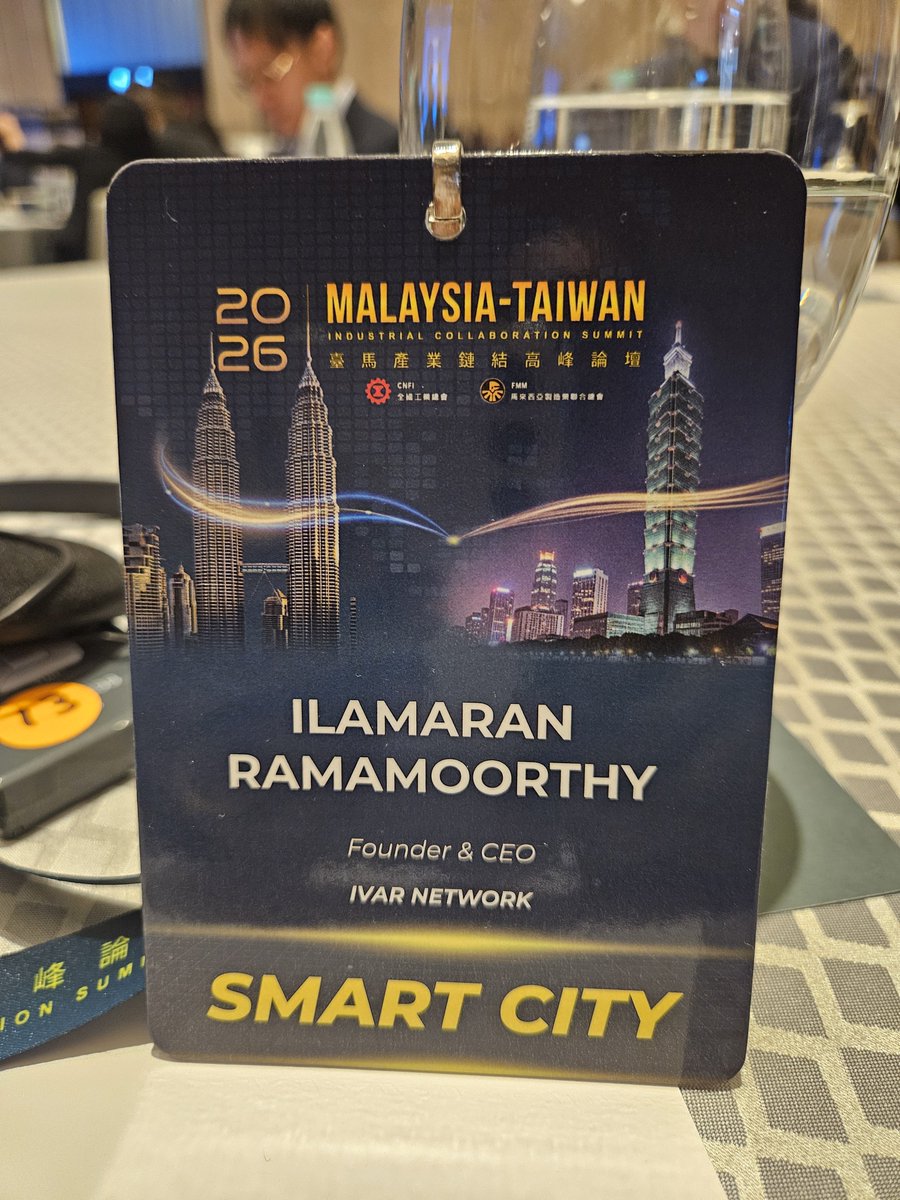 ilamaranr's tweet photo. Attending "2026 MalaysiaโTaiwan Industrial Collaboration Summit" on 22/09/2026 at Aloft Kuala Lumpur Sentral. ๐ฒ๐พ๐ซฑ๐ปโ๐ซฒ๐ผ๐๐น๐ผ
#malaysia #taiwan #industrial #collaboration #summit #ivarnetwork https://t.co/BcSWpRecrr
