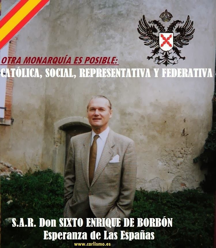 Agencia_FARO's tweet photo. #Efemérides #carlistas: Día 22 de septiembre.

1975. En contestación al traidor Carlos Hugo, S.A.R. Don Sixto Enrique de Borbón manifiesta la firme decisión de mantener en alto la bandera abandonada por su hermano. https://t.co/rCfeT0UeMS 

https://t.co/RNhKQSfxgY https://t.co/jDzMt0W7rf