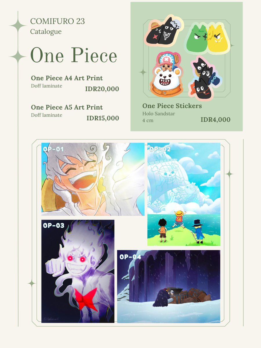 not_nasidaging's tweet photo. 🔁 &amp; ❤️ are appreciated

CF23 Pre-Order form is open!! ✨️

📅22 Sept - 6 Oct 2026
🛍️Pick-up Only
📌T21  BOLU (D-1 Only)
✨️ One Piece, more on the next thread 👇

#comifuro23 #cf23 #cf23catalogue https://t.co/fvPQpUlqIj