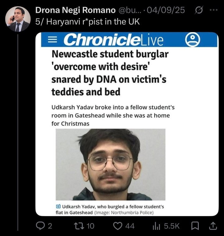 bvllseye01's tweet photo. This is what the Indian diaspora looks like:

>A Haryanvi r*pist in the UK
>Two Marathis from Satara r*ped a woman in Thailand
> Telugu child predator in the UK
> Punjabi Sikh was running a grooming gang

This is what happens when people from hellhole 5th world country migrates. https://t.co/diyYigsVJF