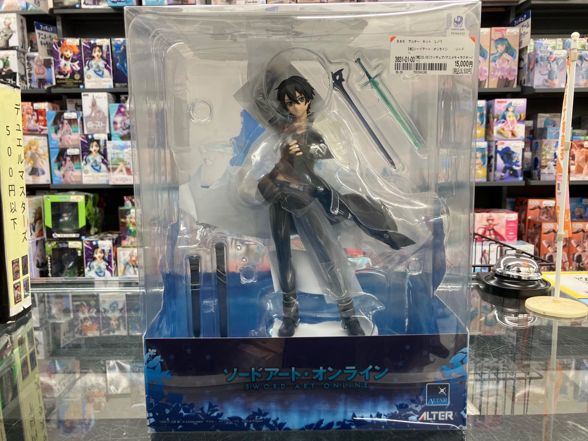 BOSSHIMADA's tweet photo. ⭐️入荷情報⭐️

ALTER製　キリト 1/7スケール カラーフィギュア
バンダイ製FiguartsZEROシリーズ［超激戦］光月モモの助 ー双龍図ー
入荷しました‼️ https://t.co/Y3mI5GI1AJ
