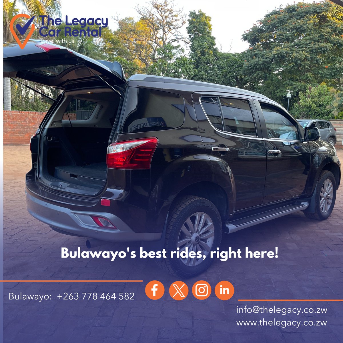 legacy_rental's tweet photo. Visiting or based in BYO? Step into Unity House today or contact us on 0778 464582 to book your vehicle!
#bulawayozimbabwe #TravelWithUs #Bulawayo #CityofKings #UnityHouse #carrentalservice #rentacar https://t.co/dBAYfanlYg