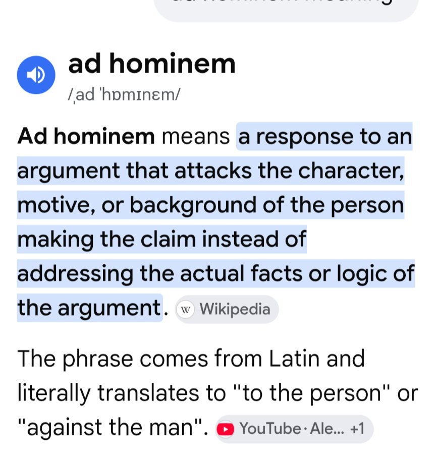 Thegoochcow's tweet photo. @Chris0x88 @HydecomLorraine @2worldsPodcast You don't know what ad hominem means. Like 8 said you're not very good at conversation. It's a factual statement https://t.co/q3dGyg7Yzz