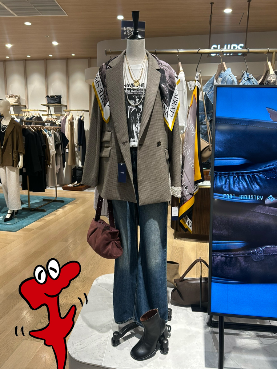 Flags6's tweet photo. 秋コーデは小物がポイントですん🍂
スカーフとネックレス使いで楽しむ、大人の秋コーデ🤎
【3F/SHIPS】@SHIPS_LTD
#新宿flags #新宿フラッグス #shinjukuflags #フラッグス #フラッグすん https://t.co/miLaxZaUaY
