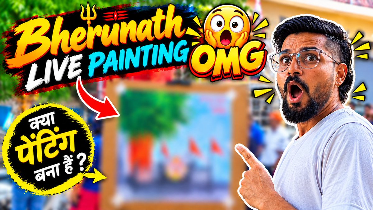 mukesh_janagal's tweet photo. New Video Out Jaldi Dekhlo 🙏😊 

#bherunathpainting #livepainting #newvideoalert #myartwork #art #artistsoftwitter #artistsupport 

Full Video Link 👇👇👇👇👇👇 
https://t.co/v0Mbn1w6gI https://t.co/mAotILVixi