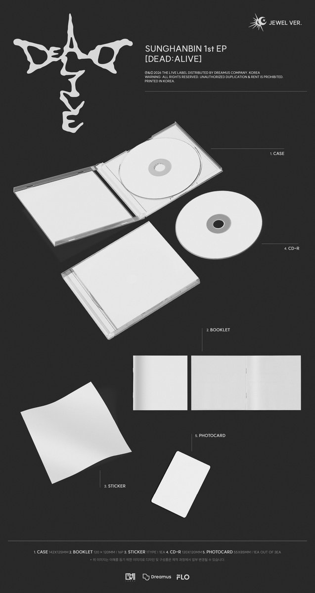 sunghanbin_twt's tweet photo. SUNGHANBIN 1st EP [DEAD:ALIVE]
Jewel Ver. PRE-ORDER OPEN!

🛍️ https://t.co/7AzNQUDOI4

2026.10.12 (MON) 6PM (KST)

#성한빈 #SUNGHANBIN
#DEAD_ALIVE