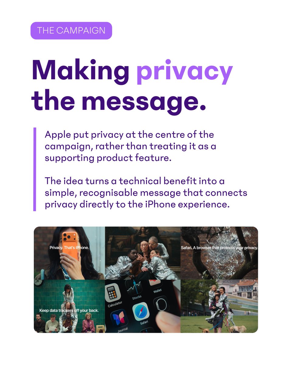BigDatr's tweet photo. We took a closer look at how Apple turned privacy into the campaign idea, and how its traditional media mix supported the message. https://t.co/9WTdZ7FDe2