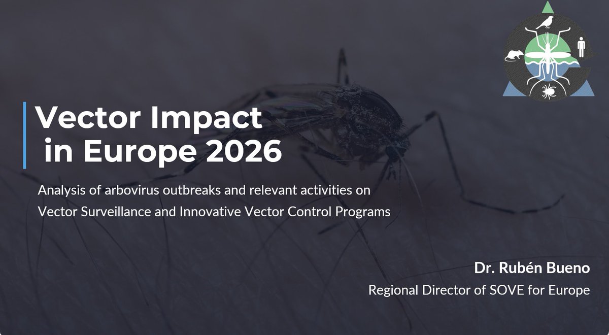 rubueno10's tweet photo. 🦟 In the framework of our Annual @VectorSoc Conference, latest data and information about #arbovirus outbreaks, and relevant activities on #vector Surveillance and #VectorControl information about #Europe will be exposed 🦠 
#Mosquitoes #WestNileVirus #Dengue #Chikungunya https://t.co/C0XHMqT6Mh